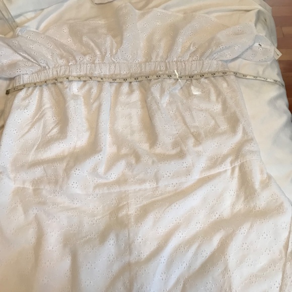 BAR lll Cotton Romper Shorts White Eyelet Bandeau Ruffle Women’s Plus Size 20 1X - Picture 12 of 15